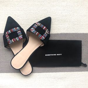 Something Navy Portia Buckle Mule